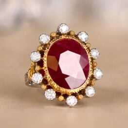 M. Buccellati Ruby Ring Artistic Top View