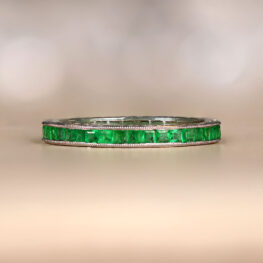 Emerald Platinum Eternity Band Sullivan Band 12622 Artistic