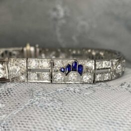 Platinum and Diamond Bracelet Penndel Bracelet Artistic Photo Zoomed In