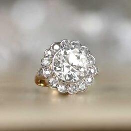 Antique Diamond Cluster 18k Yellow Gold Circa 1880 13452-Artistic-1000x1000