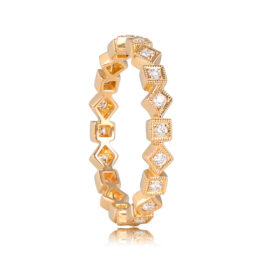 Diamond and Yellow Gold Eternity Band - Salisbury Band