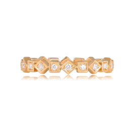 Yellow Gold and Diamond Eternity Band - Salisbury Band