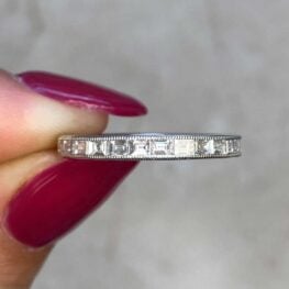 Baguette Cut Diamond Platinum Eternity Band 13773 F5