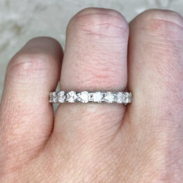 1.76ct TDW Round Brilliant Cut Diamond Eternity Band Circa 1975 14211 F2