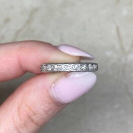 0.58ct Single Cut Channel Set Diamond Band 14264 F5