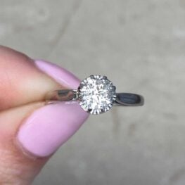 French Old European Cut Diamond Ring 14651 F5