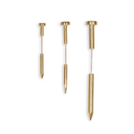 Signed Cipullo 18k Yellow Gold Jabot Nail Pins 14785 TV