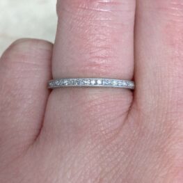 Vintage Style Diamond Wedding Band Amesbury Band F3