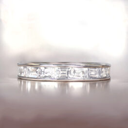 Platinum Diamond Art Deco Band Douglaston Band