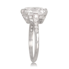 Castlebar 4ct Asscher Cut Diamond and Platinum Ring TSV